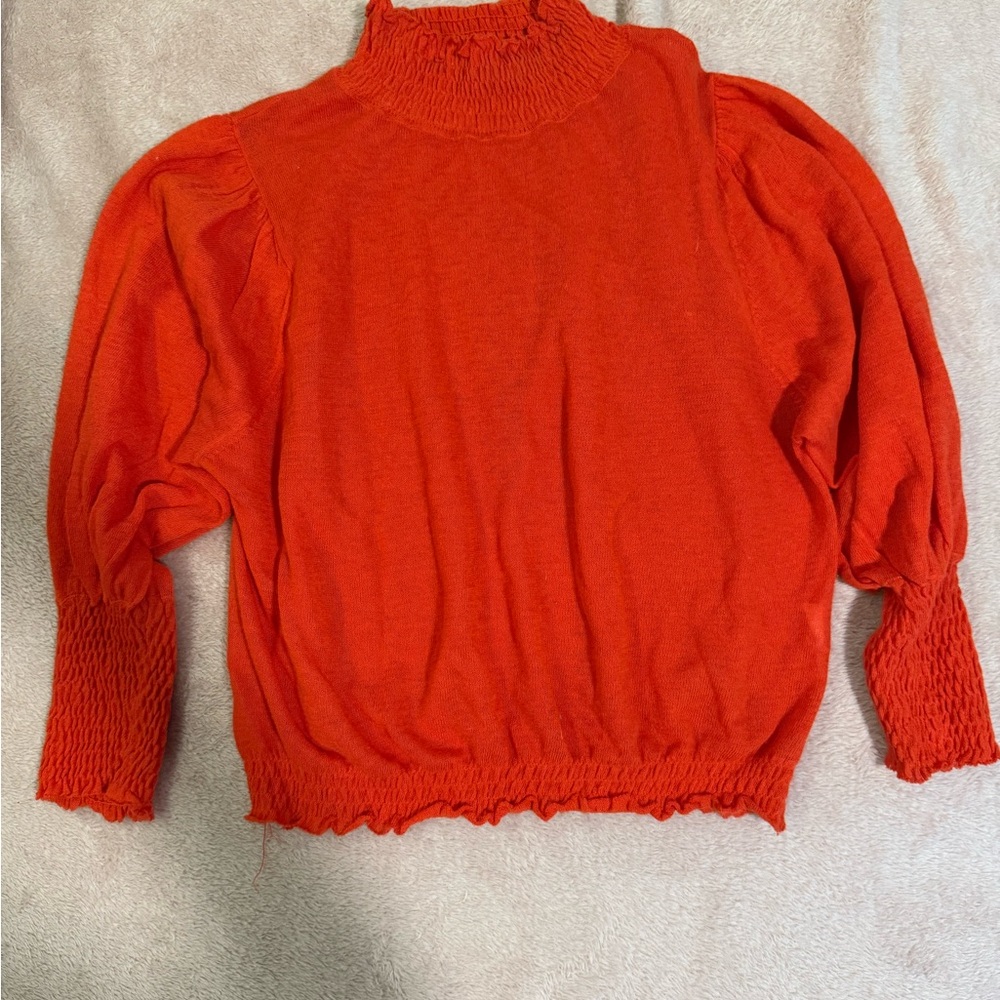 Zara Vibrant Red Knit Top